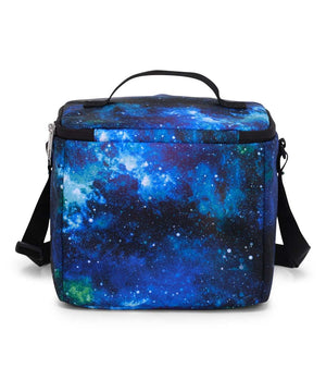 JanSport Super Snack – Insulated Lunch Bag with BPA-Free Liner, Zipper Top Opening, and Adjustable Shoulder Strap, Cyberspace Galaxy