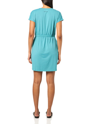 Columbia Women's Chill River Short Sleeve Dress, Teal, Small