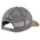 Carhartt Men's Rugged Flex Twill Mesh-Back Logo Patch Cap, Dark Khaki, One Size