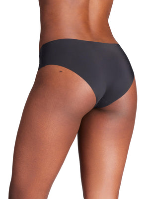 Under Armour Women's 3-pack Pure Stretch No Show Hipster Underwear, All-day Comfort Fit & Ultra-soft, Black Solid, X-Small
