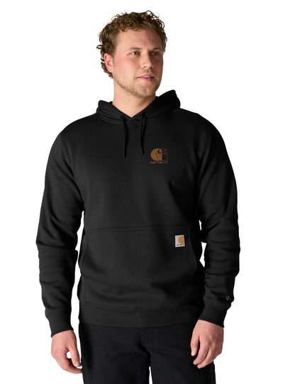 Carhartt Men's Force Relaxed Fit Lightweight Logo Graphic Sweatshirt, Black, X-Large