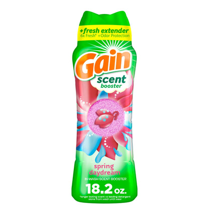 Gain In-Wash Laundry Scent Booster, Spring Daydream Scent, 18.2 OZ, Fresh Extender + Odor Protection