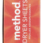 Method Dryer Sheets, Ginger Mango, 80 Sheets