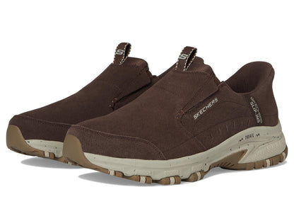Skechers Men's Hillcrest Cedar Root Hands Free Slip-in Sneaker, Brown, 8
