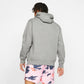 Nike Pull Over Hoodie, Dark Grey Heather/Mattelic Silver/White, XX-Large