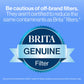 Brita Small 6 Cup Denali Water Filter Pitcher with 1 Brita Standard Filter, Made Without BPA, Transparent Teal