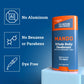 Mando Whole Body Deodorant For Men - Smooth Solid Stick - 72 Hour Odor Control - Aluminum Free, Baking Soda Free, Skin Safe - 2.6 ounce (Pack of 2) - Pro Sport