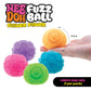 Schylling NeeDoh Fuzz Ball - Sensory Toy with a Velvet Texture and Soft Cloud Squish - Wavy Pattern You Can See and Feel - Ages 3 and Up - Color May Vary; One Per Pack (Flower Power)
