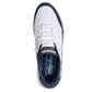 Skechers Men's Contour Foam Cozy Fit Hands Free Slip-in Sneaker,White/Navy,10