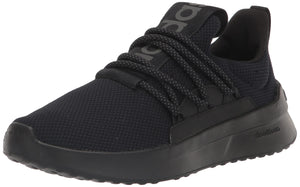 adidas Men's Lite Racer Adapt 5.0 Running Shoe, Black/Black/Grey (Wide), 11