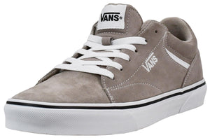 Vans Men's Seldan Sneaker, Suede Atmosphere/White, 8.5 M US