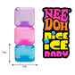 Schylling NeeDoh Nice Ice Baby 4 Pack - Sensory Squeeze Toy - 1.5" Cube - Colors May Vary