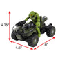 NKOK Halo Infinite: Gungoose & Master Chief 2.4 GHz Radio Control - W/Turbo Boost, Gungoose Vehicle W/Master Chief (762), Working Lights, Battery Powered, Officially Licensed, Ages 6+