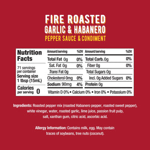 Melinda’s Fire Roasted Garlic & Habanero Hot Sauce - Made with Slow Roasted Garlic, Fresh Peppers, Lime Juice - Rich & Smoky Habanero Hot Sauce 12oz, 3 Pack
