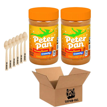 Peter Pan Crunchy Honey Roast Peanut Spread, 16.3 oz (Pack of 2)