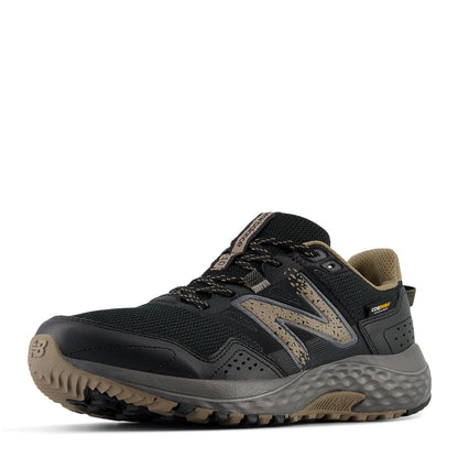 New Balance Men's 410 V8 Trail Running Shoe, Black/Magnet/Mushroom, 12 X-Wide