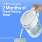 Brita Small 6 Cup Denali Water Filter Pitcher with 1 Brita Standard Filter, Made Without BPA, Transparent Teal