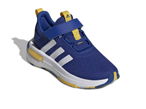adidas Baby Racer TR23 Sneaker, Team Royal Blue/White/Utility Yellow, 5 US Unisex Infant