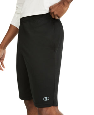 Champion Men's Sport Shorts, Standard Fit, 10 Inch Inseam, Lightweight Fabric, Moisture-Wicking, Available in Regular and Big & Tall, Black, XX-Large