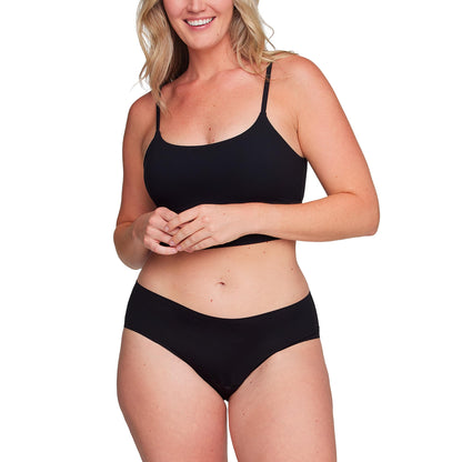 Proof. by Always Brief, Super Heavy Absorbency Period Underwear for Women - Holds up to 7 Regular Tampons - Washable Leakproof Period Panties - 2XL, Black