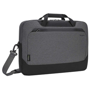 Targus Cypress EcoSmart Laptop Bag, Light Grey - Eco-Friendly Laptop Messenger Bag Made from 20 Recycled PET Bottles, Fits Laptops Up To 15.6" (TBT92602GL)