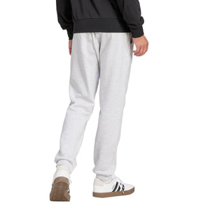 Adidas Mens Essentials Feel Cozy Fleece Sportswear Pants, Light Grey Heather/Black, XX-Large