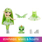 Rainbow High Littles Rainbow Fantasy Fairies + Pet – Emerald Green 5.5" Posable Small Doll & Fantasy Dragon Pet with Interchangeable Fairy Wings, Kids Gift 4+