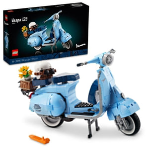 LEGO Icons Vespa 125 Model Building Kit - Vintage Italian Scooter DIY Craft Kit for Adults, Ages 18+ - Gift for Birthdays - Includes Kickstand for Easy Display - 10298