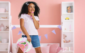 Wicked Karaoke Microphone with Boombox for Fans of Toddler Toys, Kids Karaoke Machine with Built in Music (Wicked)