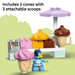 LEGO DUPLO Bluey Ice Cream Trip with Bluey - Toddler Toy for Kids, Boys, and Girls Ages 2+ - Includes Figure and Ice Cream Stand - Sensory Toy for Pretend Play - Preschool Gift Idea - 10458