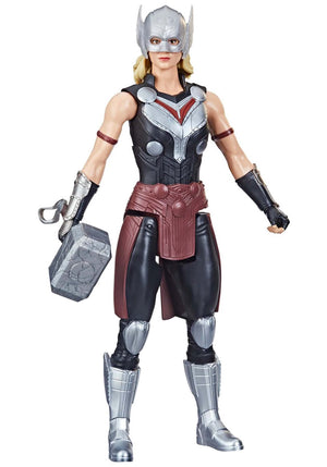 Marvel Avengers Titan Hero Series Mighty Thor Toy, 12-Inch-Scale Thor: Love and Thunder Figure with Accessory, Toys for Kids Ages 4 and Up