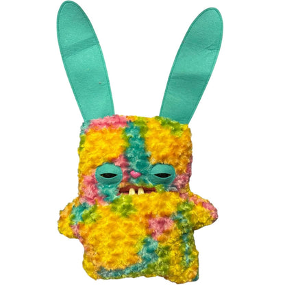 ZURU Fugglers Bigg Fuggs - Big Funny Ugly Monster Plush - 17 inches (Rabid Rabbit (Tie Dye))