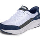 Skechers Men's Contour Foam Cozy Fit Hands Free Slip-in Sneaker,White/Navy,10