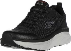 Skechers Men's D'lux Walker Pensive Oxford, Black/White, 13 4E US