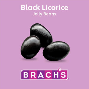 Brach's Black Licorice Jelly Beans, Springtime Easter Candy, 14.5 oz
