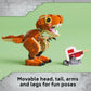 LEGO Jurassic World Little Eatie T Rex Toy - Dinosaur Building Toy for Kids, Boys and Girls, Ages 7+ - Gift Idea for Birthdays and Fans - with Movable Jaw, Head and Tail - 76967