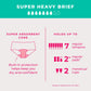 Proof. by Always Brief, Super Heavy Absorbency Period Underwear for Women - Holds up to 7 Regular Tampons - Washable Leakproof Period Panties - 2XL, Black