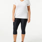 Under Armour Womens HeatGear Armour High Waisted Pocketed No-Slip Capri , Black (001)/White , Small