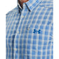 Under Armour Men's Drift Tide 2.0 Plaid Short-Sleeve T-Shirt, Stone (279)/Victory Blue, Small