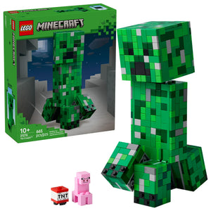LEGO Minecraft The Creeper Kids Building Toy - Minecraft Toy for Boys & Girls, Ages 10+ - Room Decor for Gamers -W/ 1st Version Minifigure - Gift for Birthdays - 21276