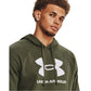 Under Armour Men's Rival Fleece Logo Hoodie, (390) Marine OD Green / / White, X-Large