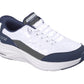Skechers Men's Contour Foam Cozy Fit Hands Free Slip-in Sneaker,White/Navy,10