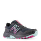 New Balance Women's 410v8 Trail Running Shoe, Black/Bright Cyan/Hi-Pink, 6.5 M