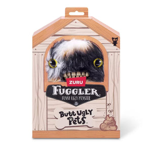 ZURU Fuggler Funny Ugly Monster Plush Toy - 9 in Butt Ugly Pets (Cheezee - Calico Cat)