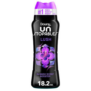 Downy Unstopables In Wash Scent Booster Beads, Lush Scent, 18.2 oz, Laundry Beads for Odor Protection, Downy Scent Booster Beads, Laundry Scent Boosters