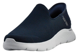 Skechers Men's Go Walk Flex No Hands Hands Free Slip-Ins Sneaker, Navy, 10 X-Wide