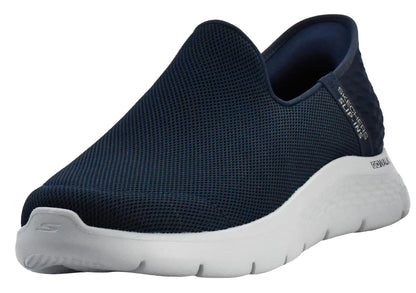 Skechers Men's Go Walk Flex No Hands Hands Free Slip-Ins Sneaker, Navy, 10 X-Wide