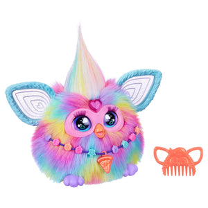 Furby Tie Dye, 15 Fashion Accessories, Interactive Plush Toys for 6 Year Old Girls & Boys & Up, Voice Activated Animatronic, Easter Basket Stuffers