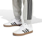 adidas Men's Essentials 3-Stripes Fleece Pants, Medium Grey Heather/Black, Small