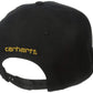Carhartt Mens Firm Duck Flat Brim Baseball caps, Black, One Size US